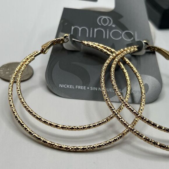 Minicci Gold Earrings $16ea / 3 for $25 - Picture 5 of 7